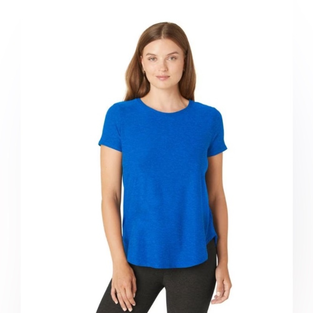 Beyond Yoga Electric Blue Short Sleeve Tee